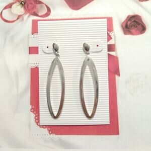 925 Sterling Silver Dangle Drop Earrings Geometric Posts Women Jewelry Lot